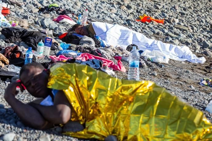 Llegada una patera al sur de Gran Canaria