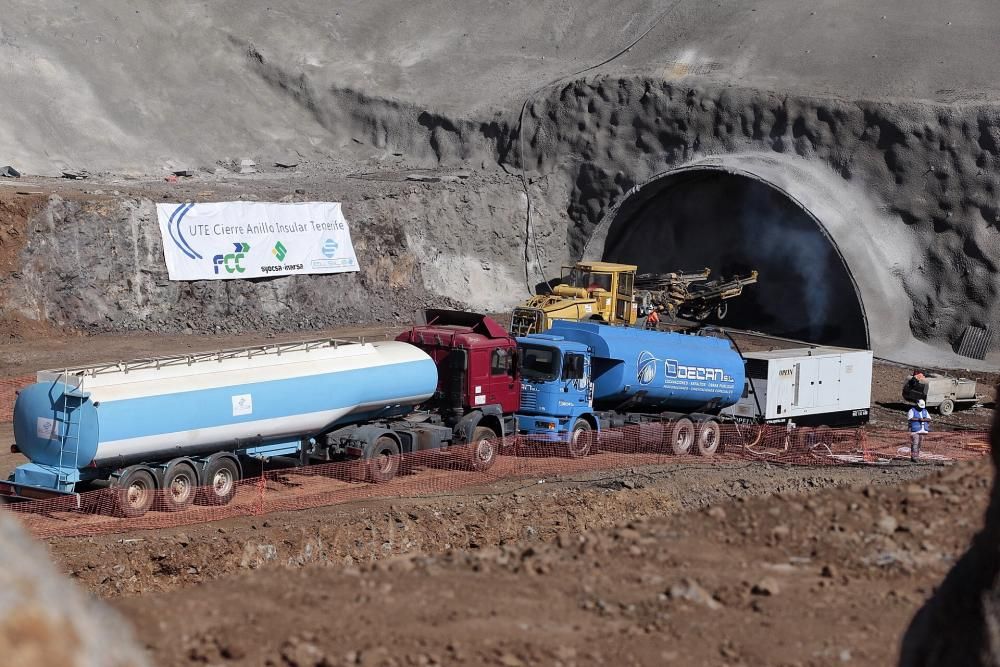 Inicio de la excavación del túnel de Erjos.