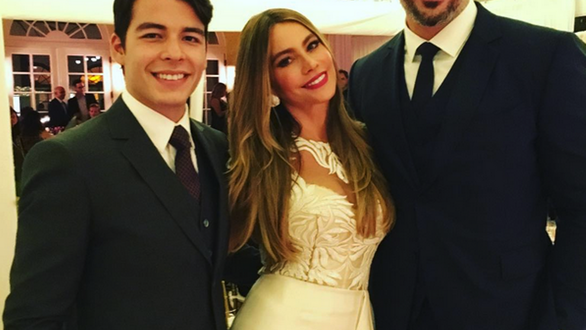 Manolo González Vergara en la boda de Sofía Vergara y Joe Mangiello