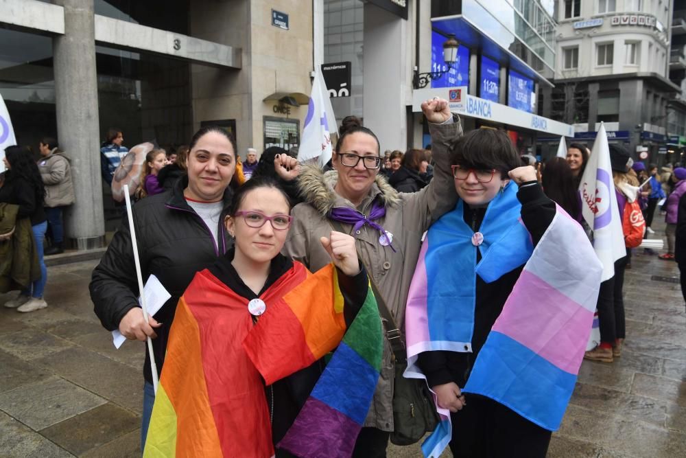 Unas 13.000 personas en el 8-M en A Coruña