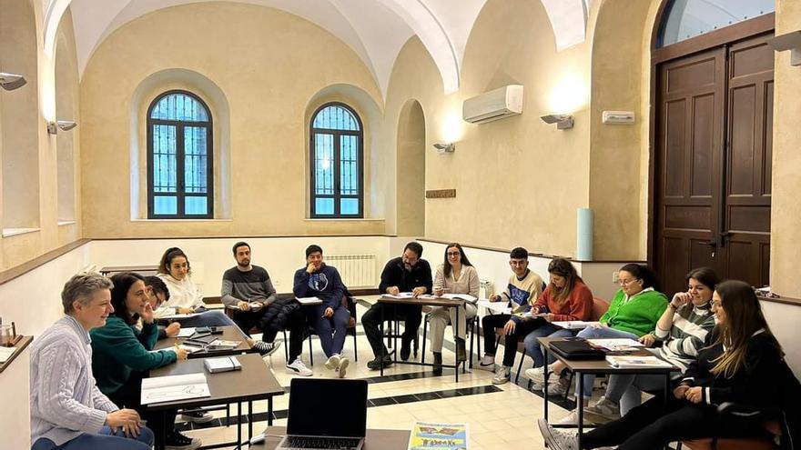 Retiro de pastoral juvenil, en el seminario de Plasencia.