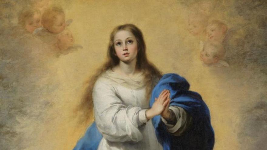 Fragmento de ‘La Inmaculada de El Escorial’, de Bartolomé Esteban Murillo.