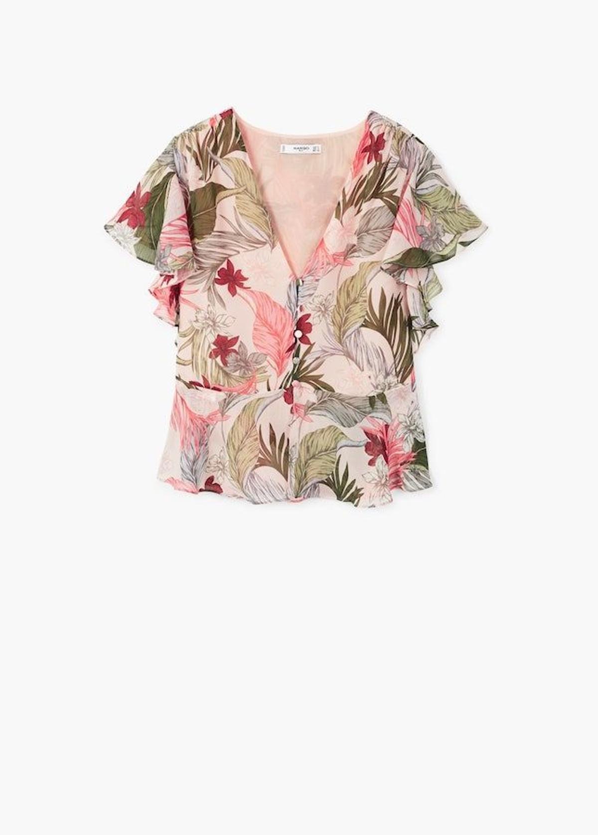 Camisa hawaiana femenina