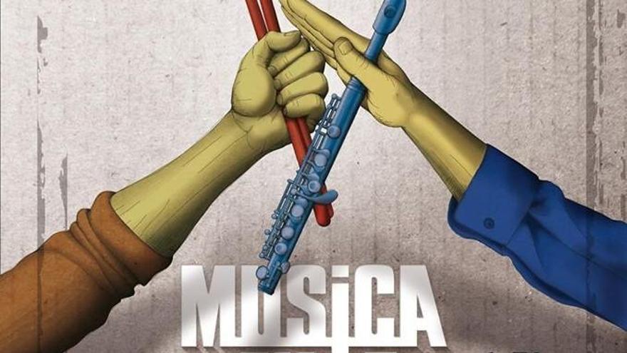 Cartel del concierto sobre música en la Guerra Civil Española cancelado en Salamanca y estrenado en Zamora.
