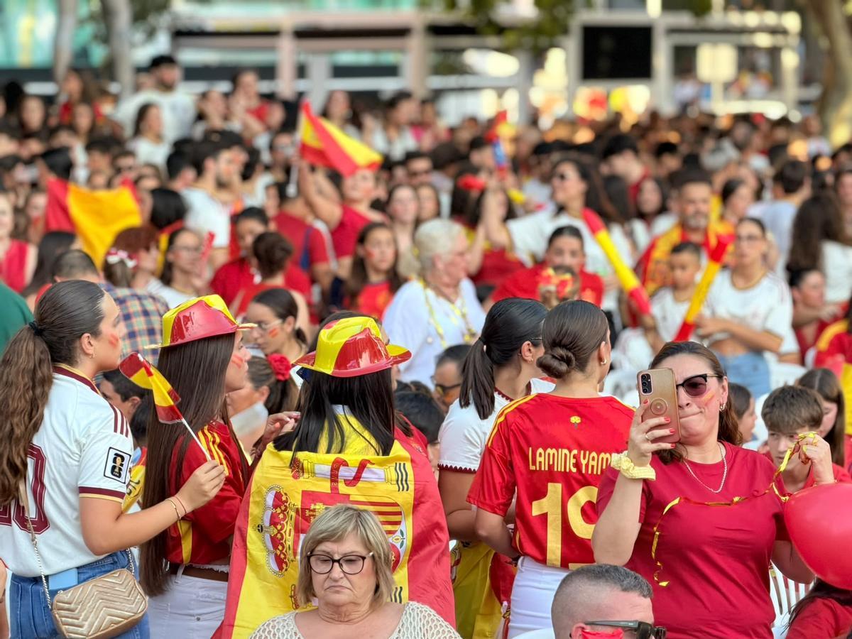 El ambiente de la final en Almendralejo.