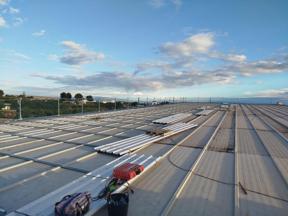 Obras en el pabellón de Cheste