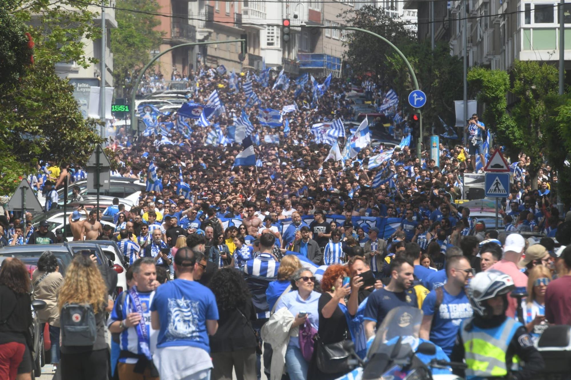 Paseo deportivista hasta Riazor