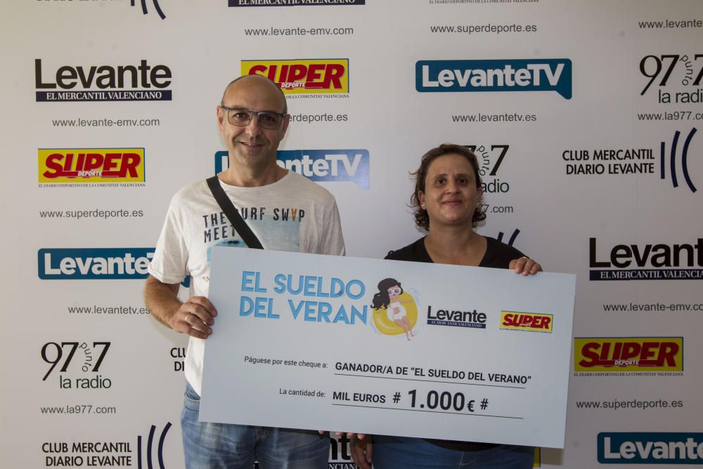 Premiados con el 'Sueldo del verano' de Levante-EMV