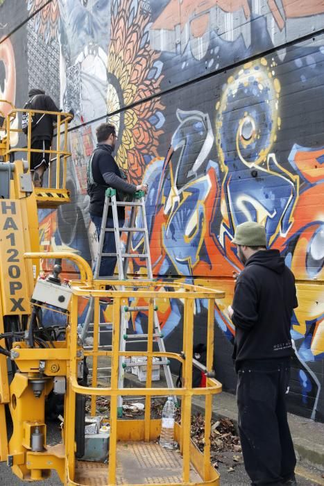 Certamen de grafitis "Most Wanted" en Gijón