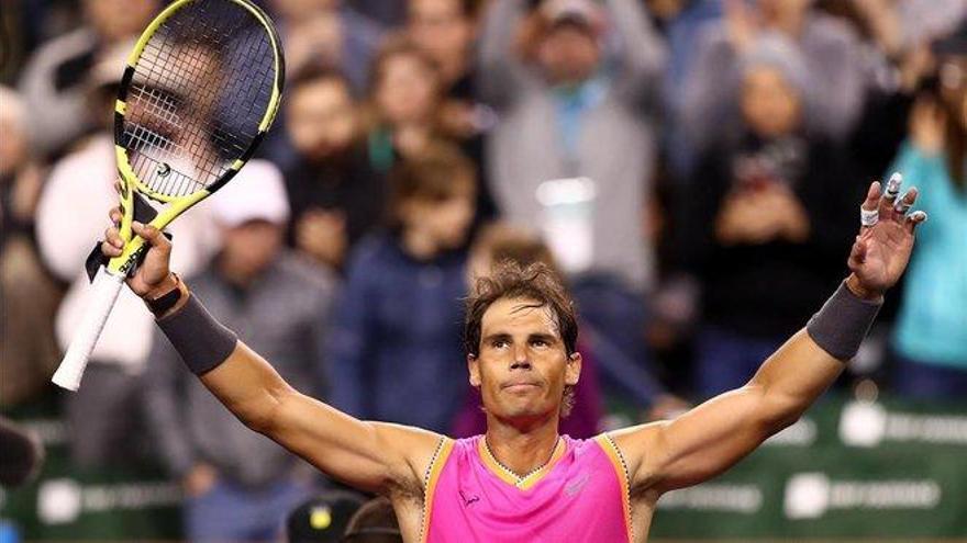 Nadal, Federer y Djokovic se pasean en el debut en Indian Wells