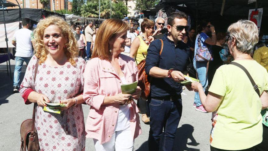 Los concejales Remedios Ramos, Begoña Medina y Juanjo Espinosa.