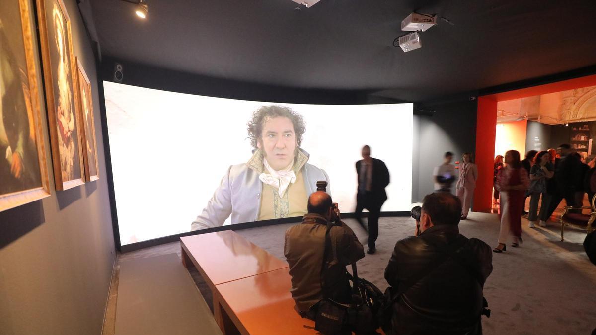 Imagen de la exposición 'Yo soy Goya, la Zaragoza que viví', celebrada en la Lonja en 2023.