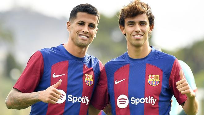 El Barça presenta a João Cancelo y João Félix