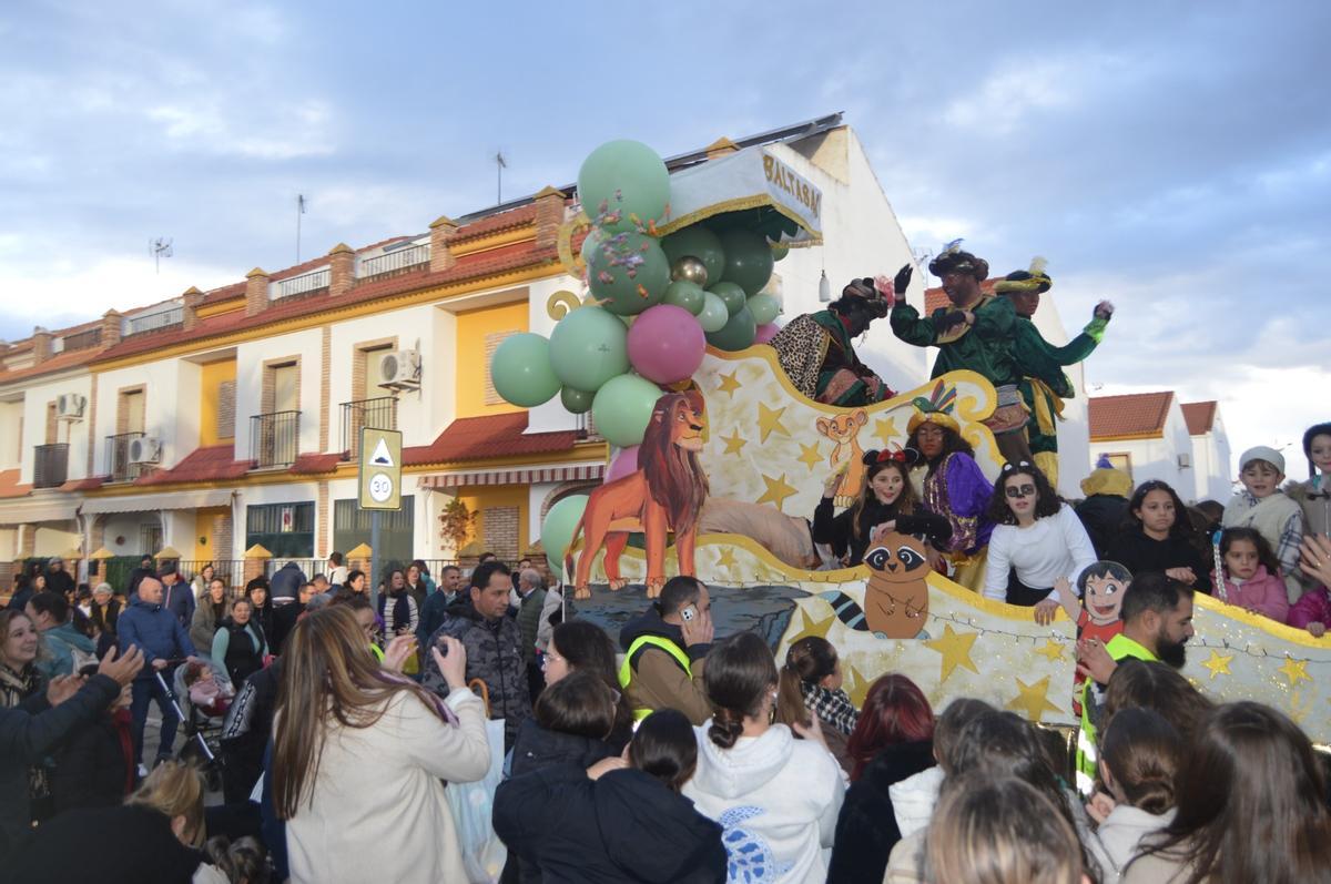 Carroza y animación en Fuente Palmera.