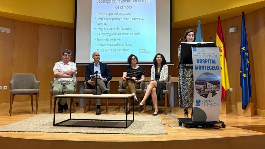 Acto de bienvenida de ayer en Montecelo.