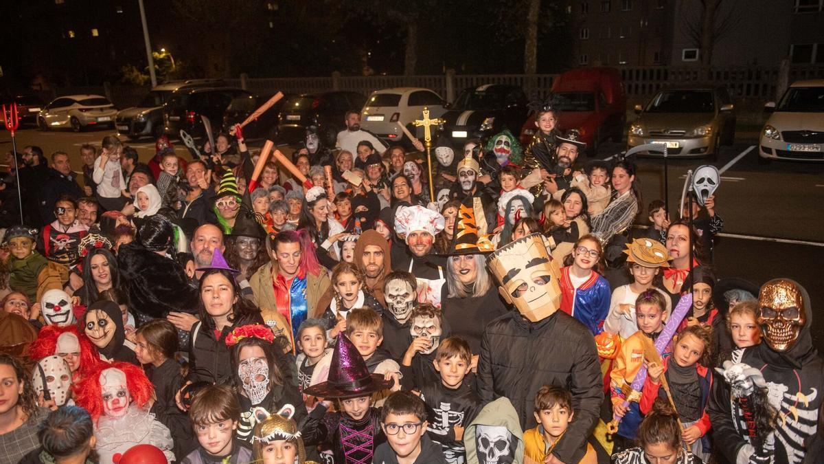 Celebración de Samaín en el Barrio de las Flores el año pasado.