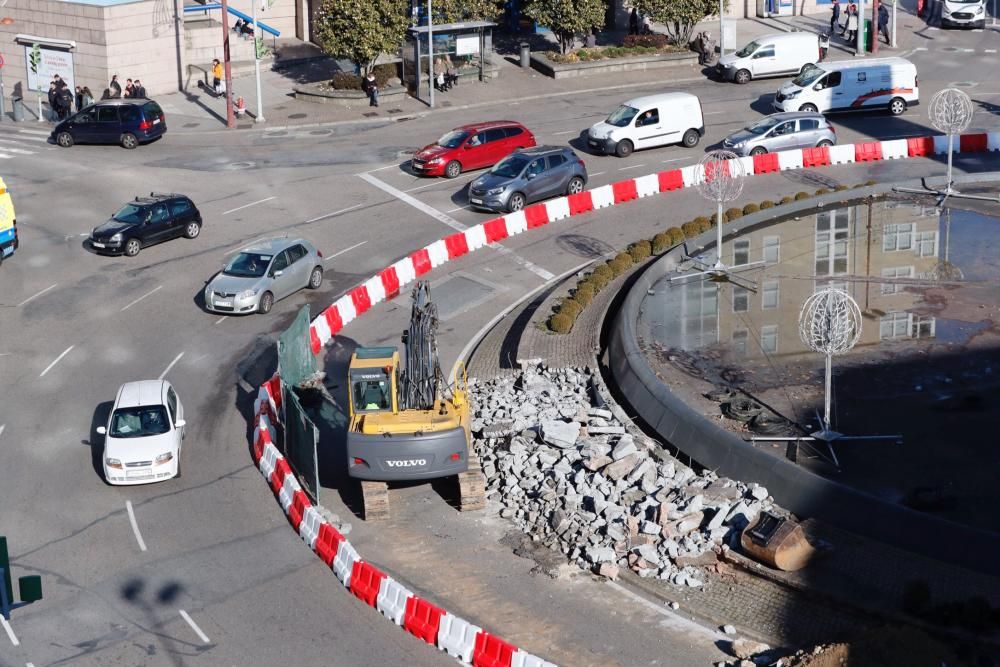 Empiezan las obras de la Praza América