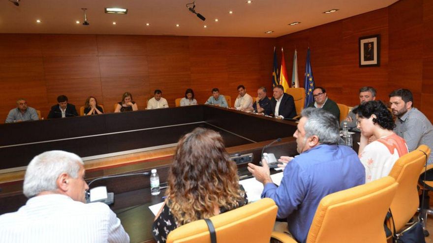 Un pleno reciente en Sanxenxo. | G.Santos