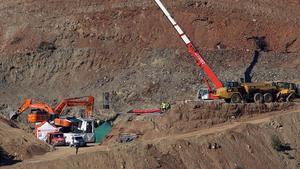  La Brigada de Salvamento Minero desplazada desde Asturias ha comenzado sus trabajos para entrar en el tunel para rescatar a Julen  el nino de 2 anos que cayo a un pozo estrecho y profundo el pasado 13 de enero en Totalan  Malaga 