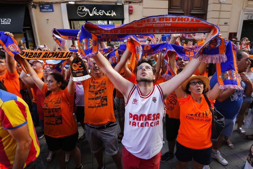 Actos de celebración del Valencia Basket