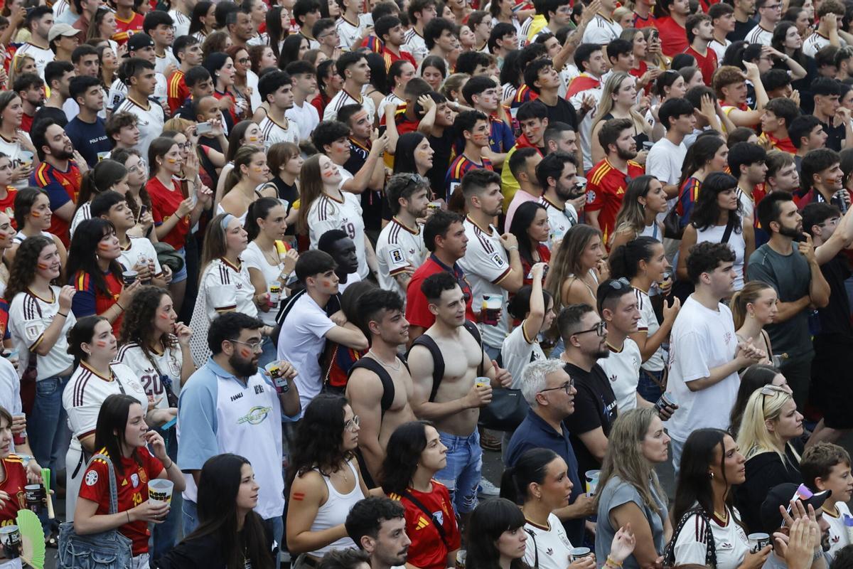Así se vivió el partido de España contra Francia en Gijón Así se vivió el partido de España contra Francia en Gijón