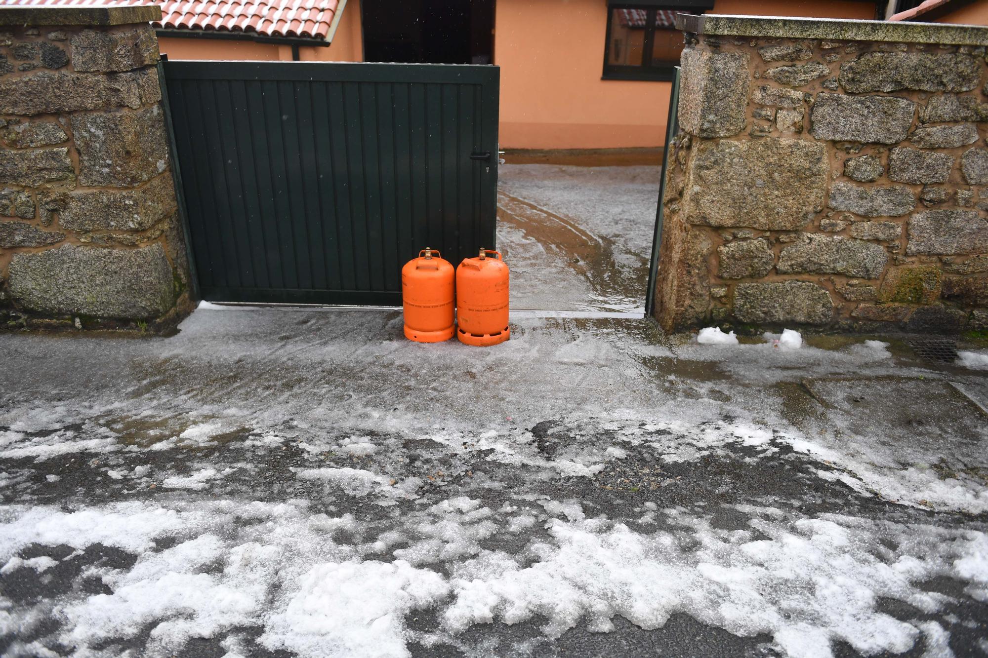 La nieve llega a la montaña de A Coruña