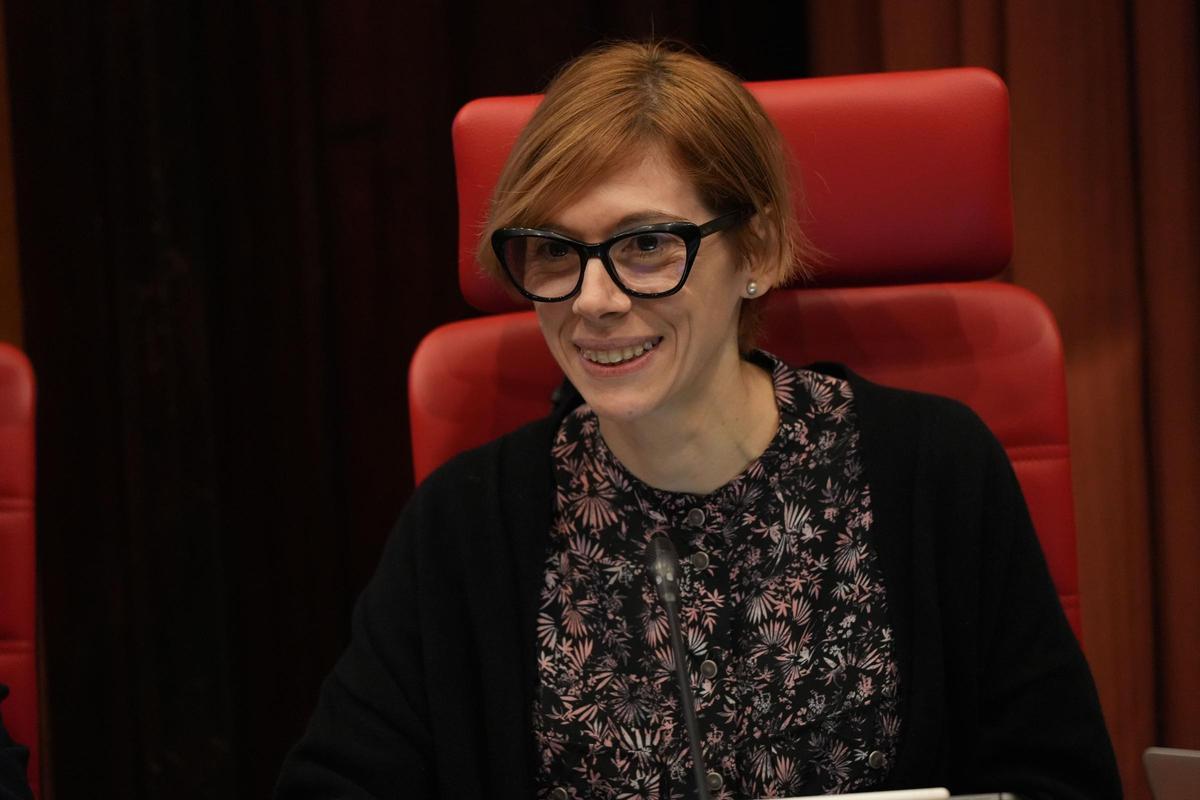 La presidenta de la CCMA, Rosa Romà, durant la comissió de Control de lActuació de la CCMA al Parlament La presidenta de la CCMA, Rosa Romà, durant la comissió de Control de lActuació de la CCMA al Parlament