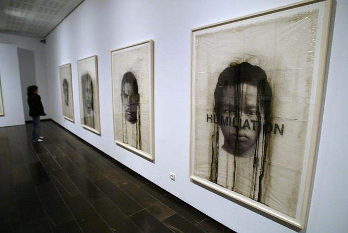 Exposició de Jaume Plensa a la Sala del Cercle de Lectors de Barcelona, el 2007.