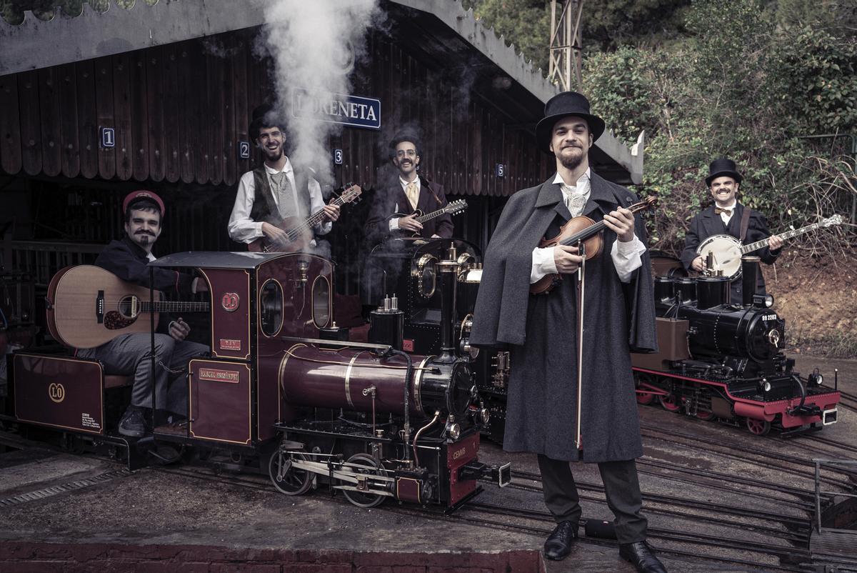 El Pony Menut, en una imagen promocional del single 'Un viatge en aquest tren