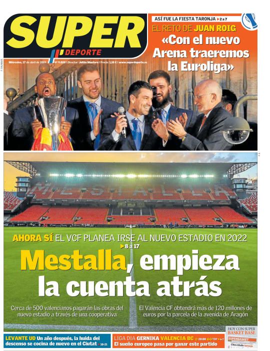 Portada SUPERDEPORTE miércoles 17 de abril de 2019