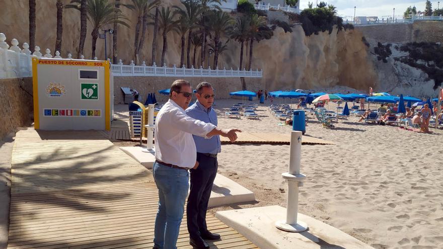 Mejoras en los accesos y el puesto de socorro de la playa del Mal Pas de Benidorm