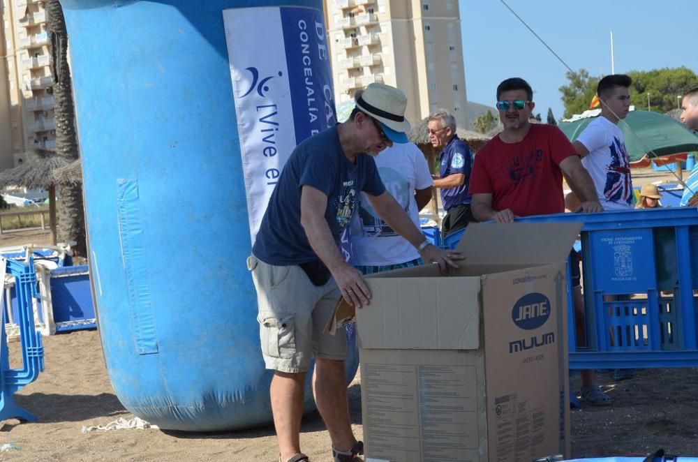 Más de 200 participantes 'se mojan' por la esclerósis múltiple en Playa Paraíso