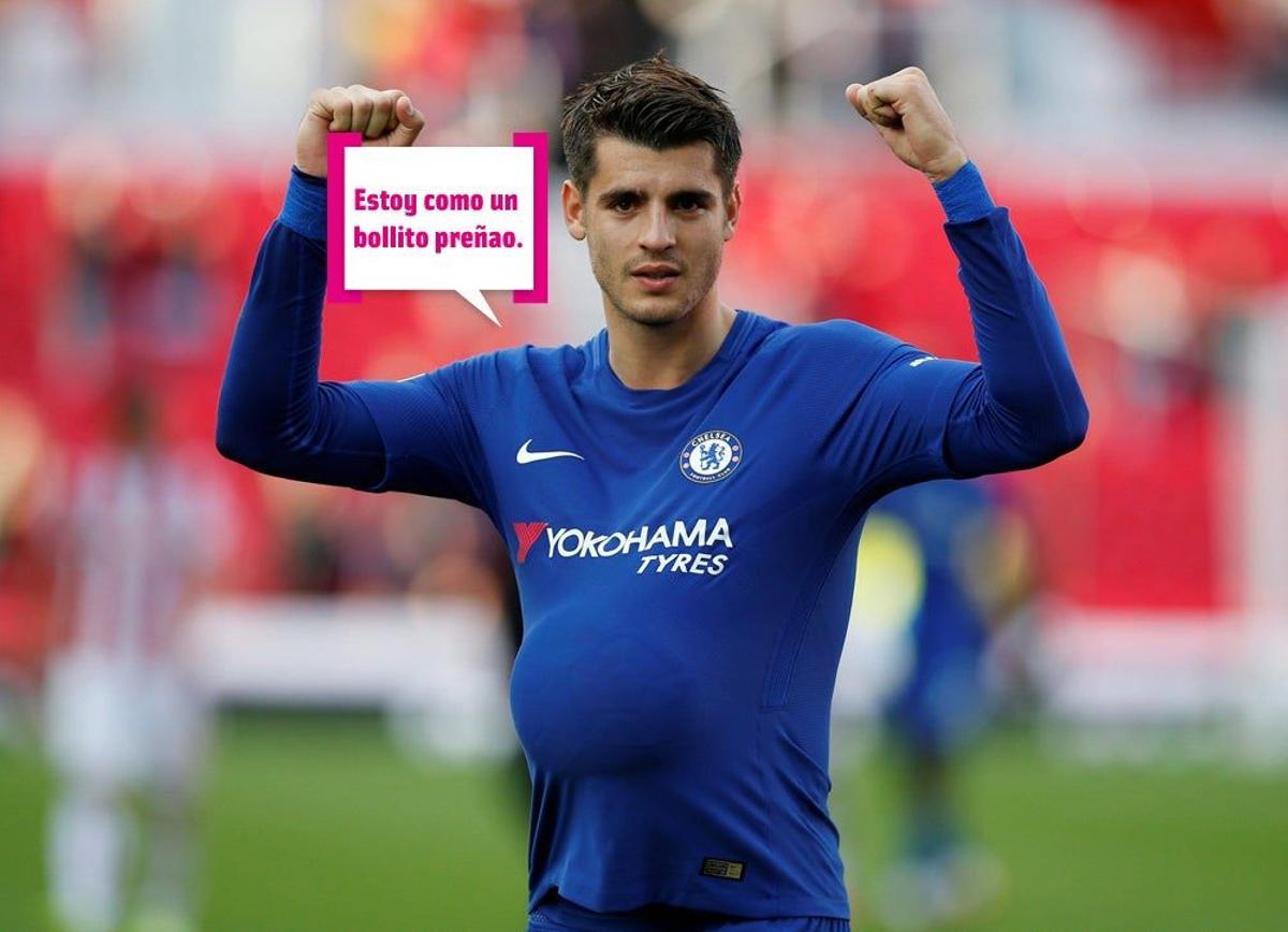 Álvaro Morata y los rumores de embarazo