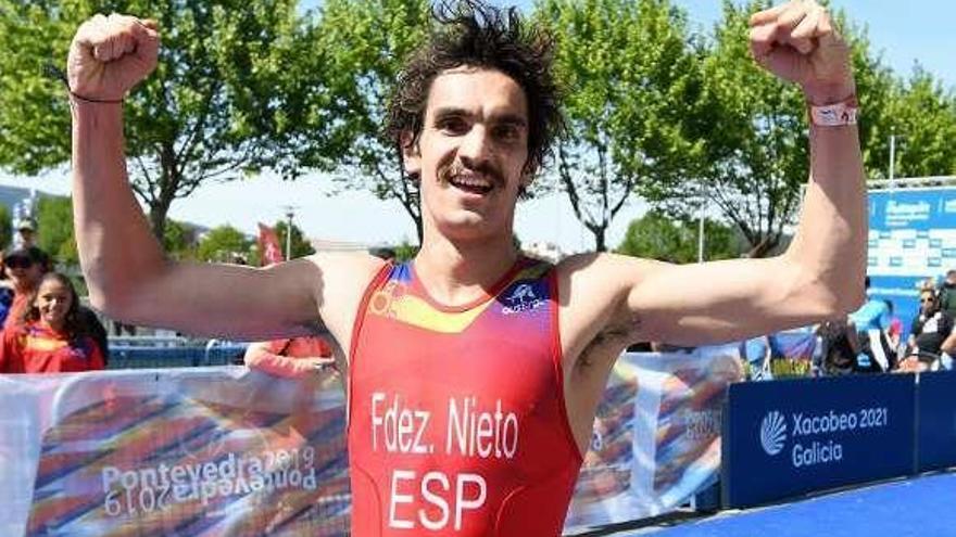 Cristian Fernández Nieto, en el Mundial Multisport. // Gustavo Santos