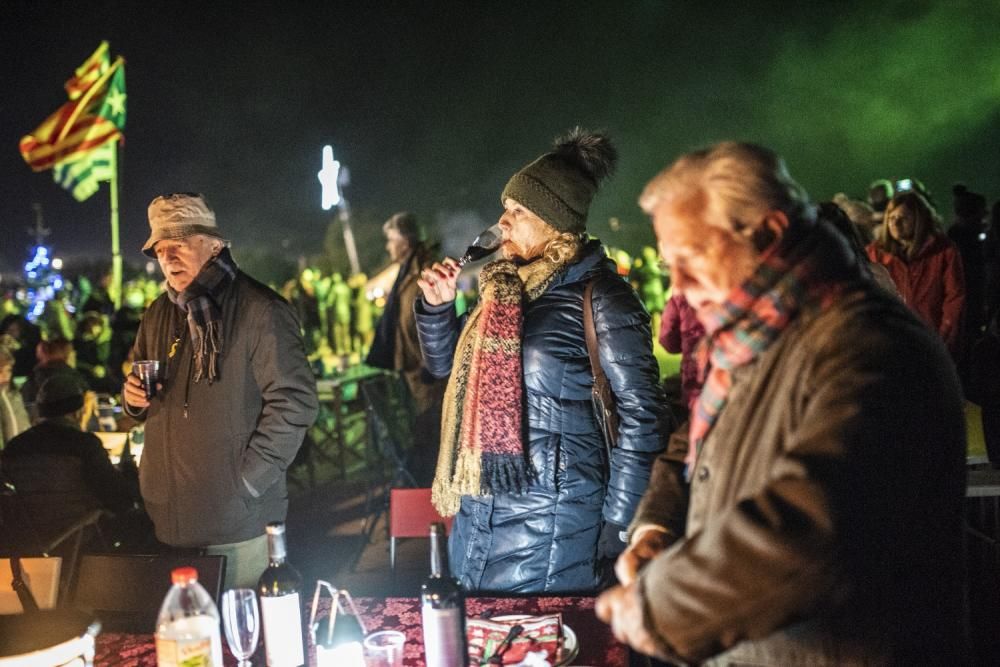 Prop de 3000 persones celebren el Cap d'Any a l'es