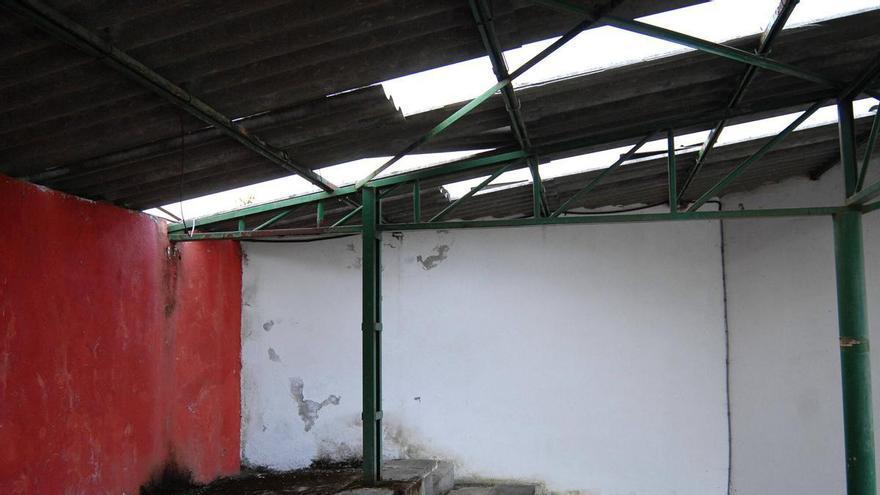 El estado del graderío principal del Cortizo