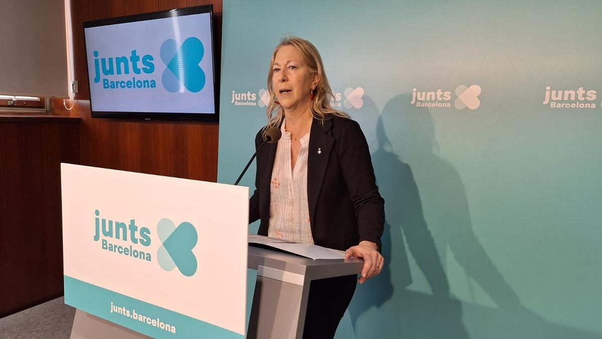 La portavoz del grupo municipal de Junts por Barcelona, Neus Munté