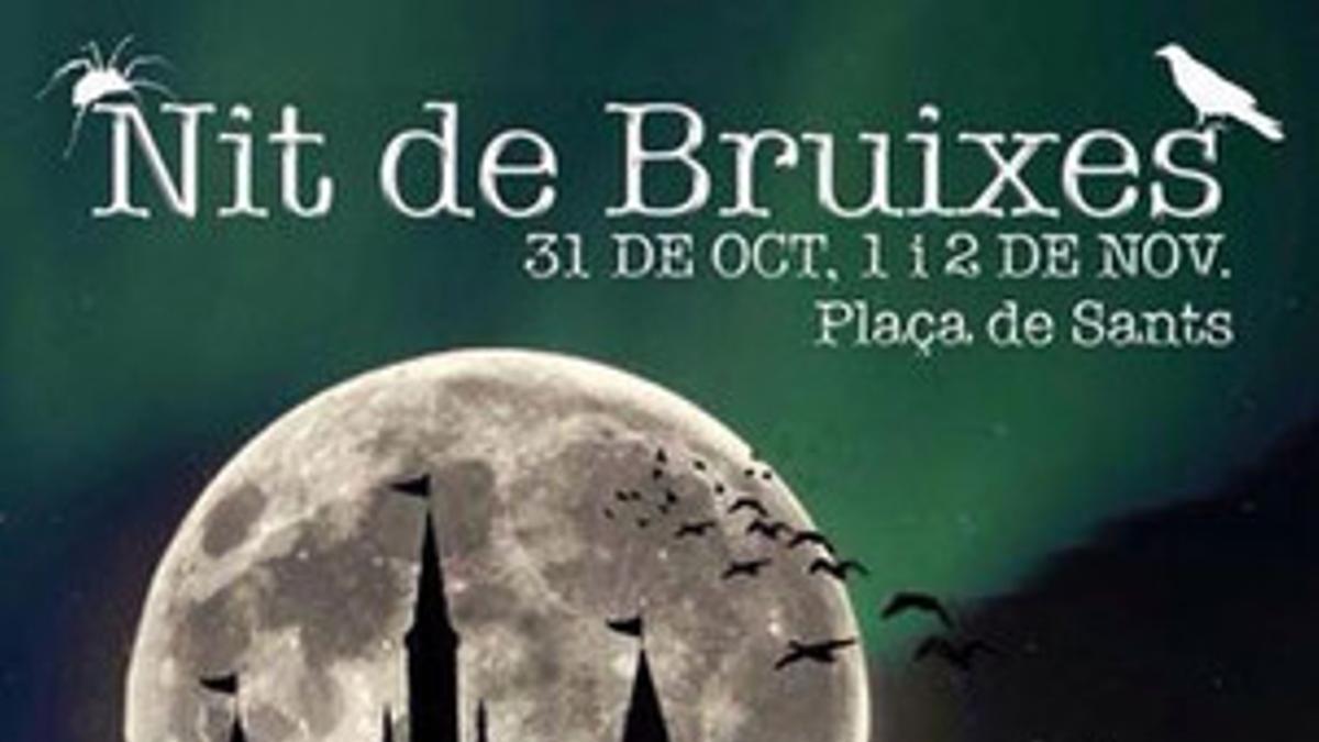 El cartel de la Nit de Bruixes de Sants.