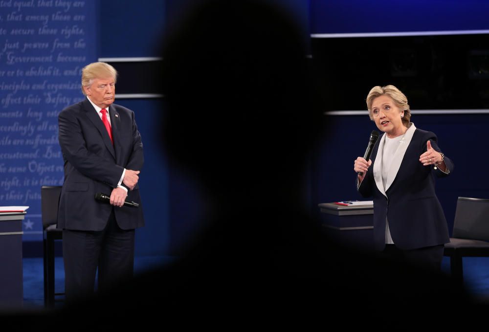 Segundo debate electoral entre Hillary Clinton y Donald Trump