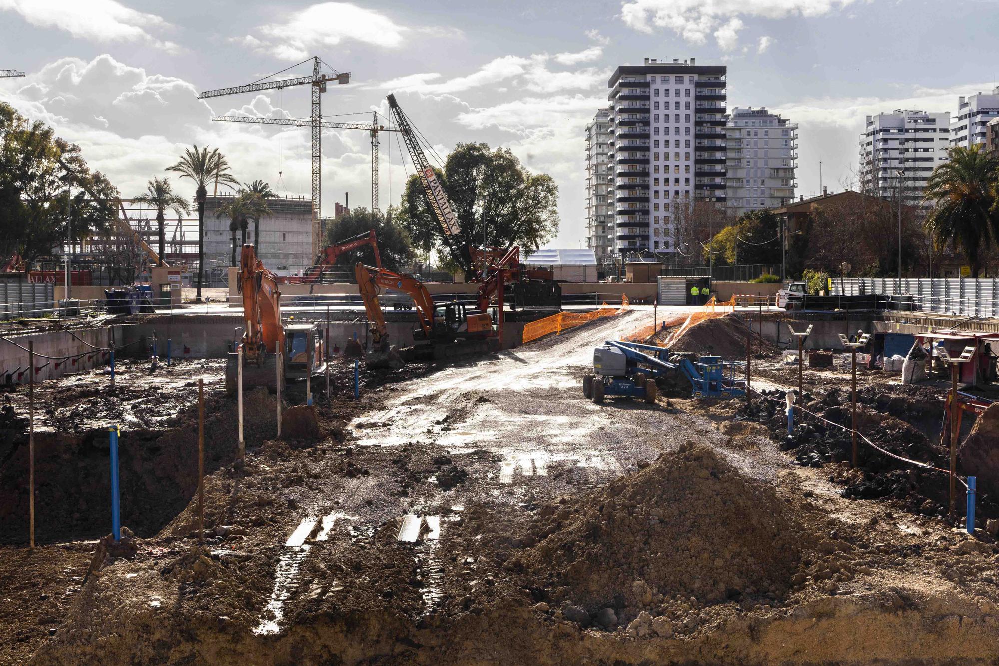 Así avanzan las obras del Roig Arena