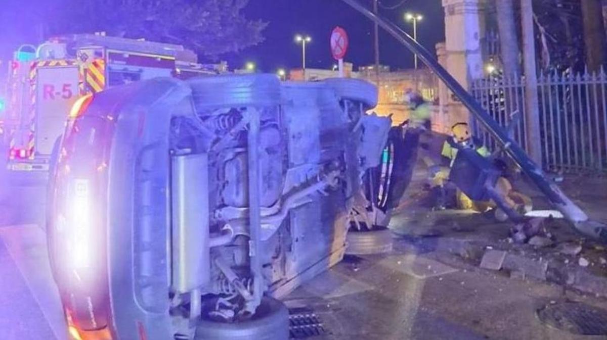 Accidente en la avenida Manuel Agustín Heredia
