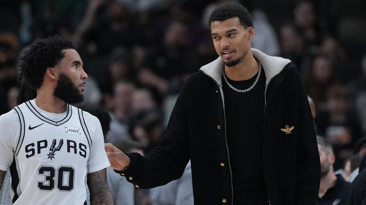 Victor Wembanyama, en el partido contra Sacramento Kings