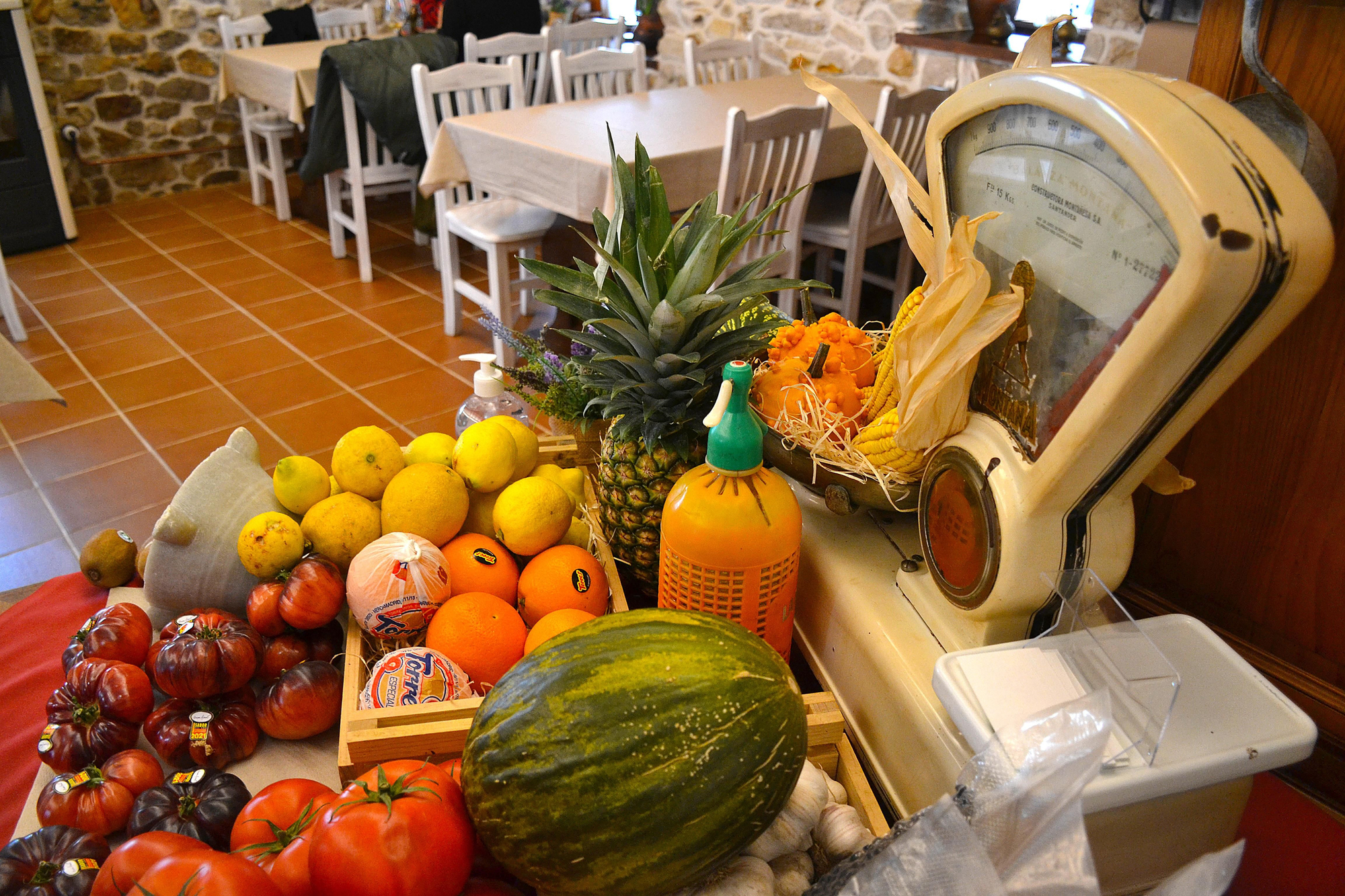 Un rincón de la zona del comedor.