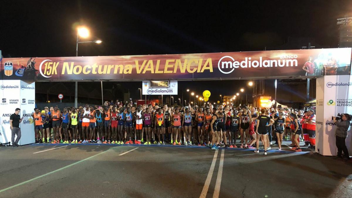 La carrera nocturna disputada en Valencia sobre 15 km