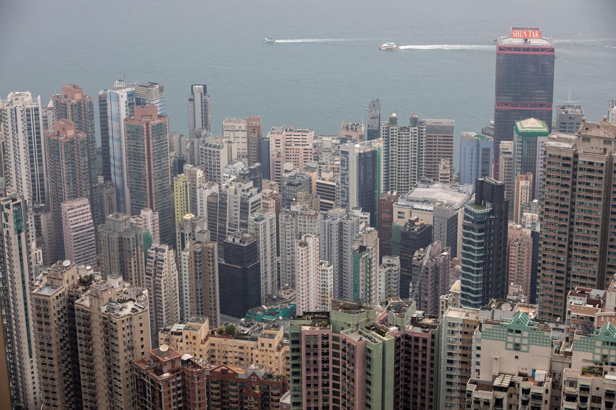 Edificios residenciales y comerciales en Hong Kong.