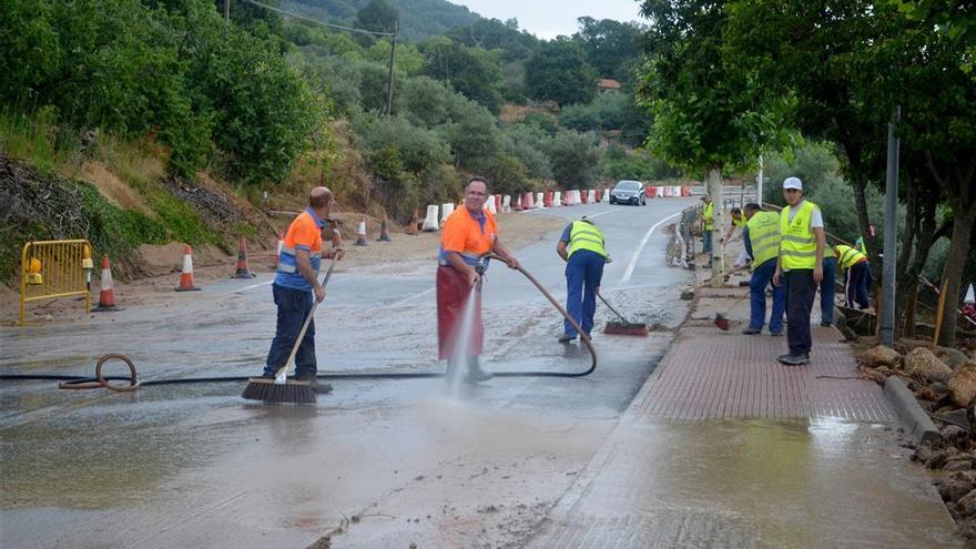 Valverde de la Vera &#039;casi recuperada&#039; tras la riada que sufrió hace justo un año