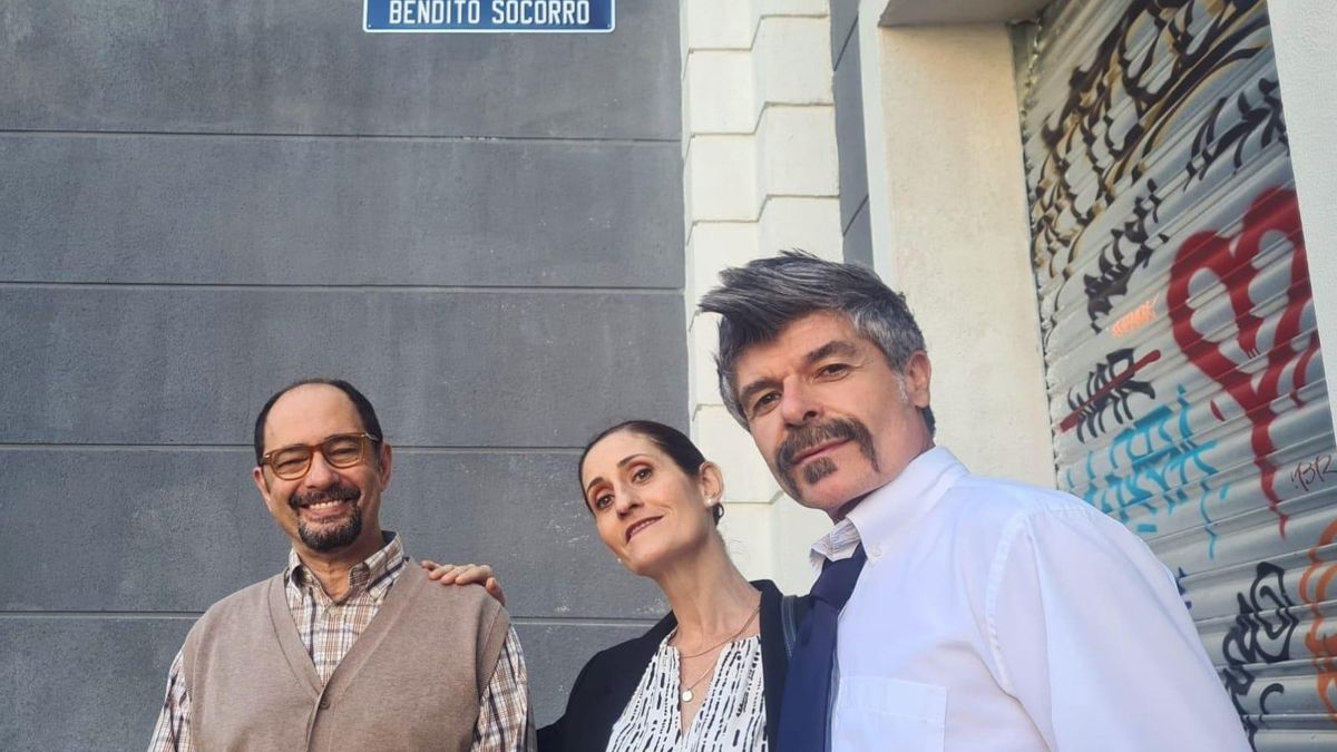 Laura Gómez-Lacueva, junto a Jordi Sánchez y Nacho Guerreros, dos de los personajes históricos de 'La que se avecina'.