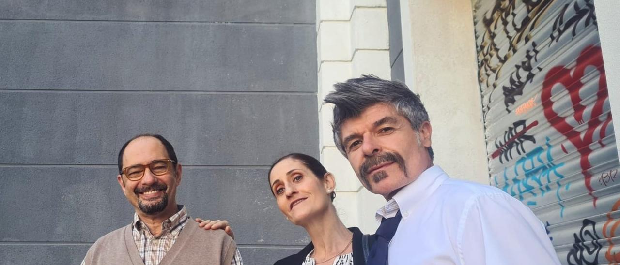 Laura Gómez-Lacueva, junto a Jordi Sánchez y Nacho Guerreros, dos de los personajes históricos de &#039;La que se avecina&#039;.