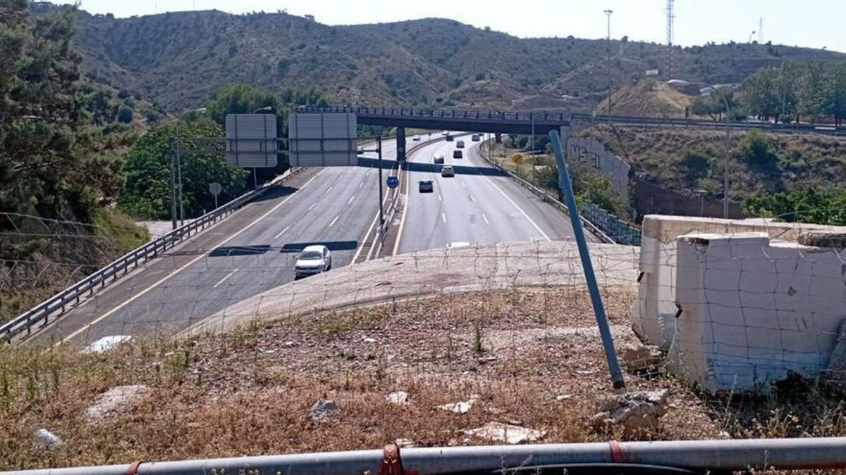 El final de la explada y el túnel de San José, con la Ronda Este.