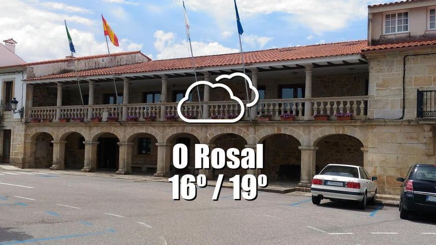 El tiempo en O Rosal: previsión meteorológica para hoy, jueves 19 de junio